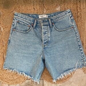 Abercrombie & Fitch “The Dad High Rise” Jean Shorts